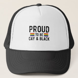 Stolz auf Gay und Black Pride Monat 2025 Truckerkappe