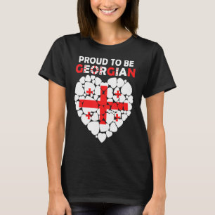 Stolz auf Georgien I Liebe Georgia Flag Georgien T-Shirt