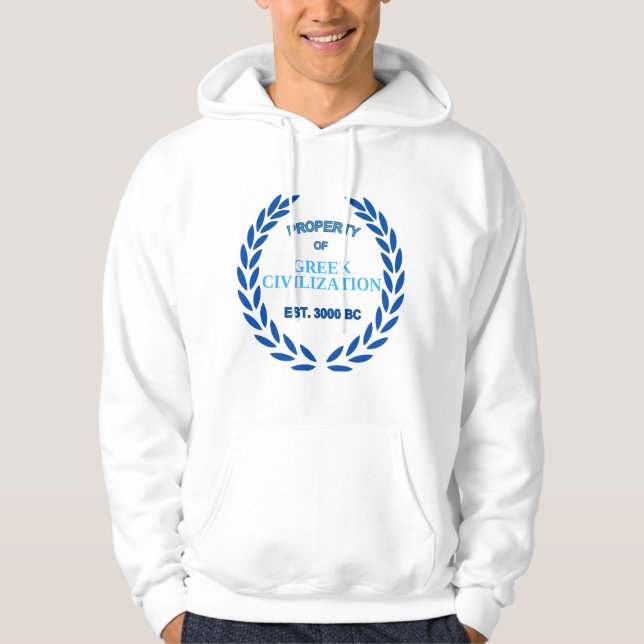 Stolz auf Griechisch - Eigentum der griechischen Z Hoodie (Vorderseite)