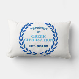 Stolz auf Griechisch - Eigentum der griechischen Z Lendenkissen