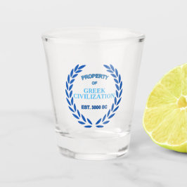 Stolz auf Griechisch - Eigentum der griechischen Z Schnapsglas