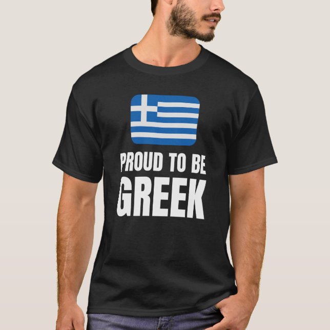 Stolz auf Griechisch T-Shirt (Vorderseite)