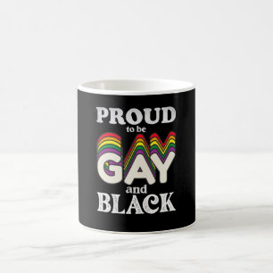 Stolz auf Homosexualität und schwarze LGBT Kaffeetasse