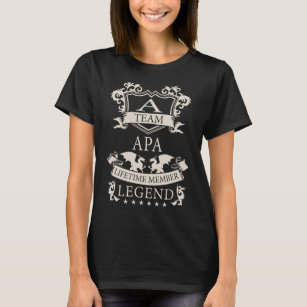 Stolz auf Ihr Namensteam APA-Lebenszeit-Mitglied T-Shirt