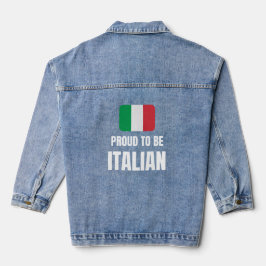 Stolz auf Italienisch Jeansjacke