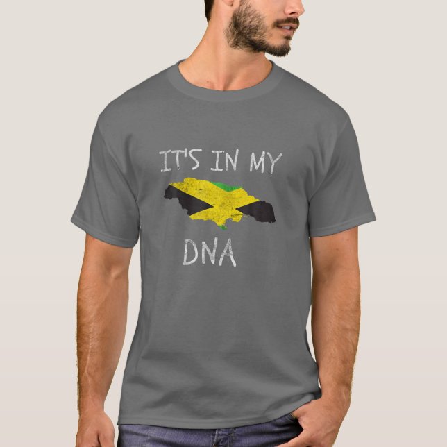 Stolz auf Jamaika ist es in meiner DNA-Jamaika-Fla T-Shirt (Vorderseite)