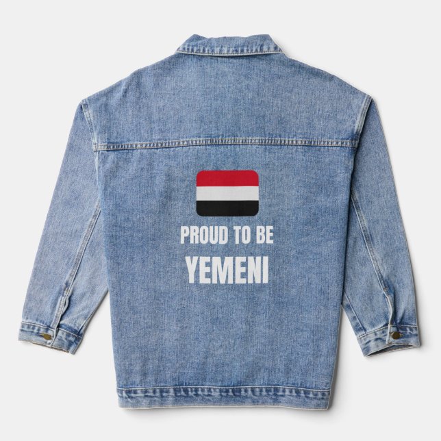 Stolz auf Jemeni Jeansjacke (Rückseite)