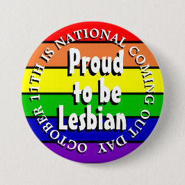 Stolz auf Lesben, Nationaler Coming Out Day Button