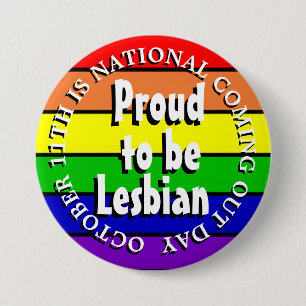 Stolz auf Lesben, Nationaler Coming Out Day Button