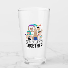 Stolz auf LGBTQ Wir stehen zusammen für Einheit de Glas