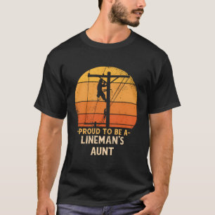 Stolz auf Line Tunt Electrical Cable Electrician T-Shirt