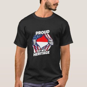 Stolz auf mein Erbe - Patriotischer indonesischer T-Shirt