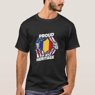 Stolz auf mein Erbe - Patriotischer rumänisch-amer T-Shirt