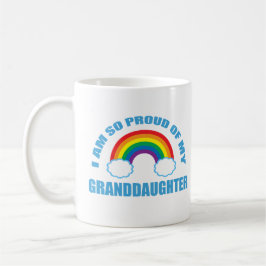 Stolz auf meine Enkeltochter Rainbow Grandparent Kaffeetasse