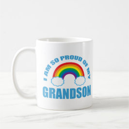Stolz auf meine Grandson Rainbow Grandeltern Kaffeetasse