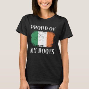 Stolz auf meine irische Roots-irische Flagge Irlan T-Shirt