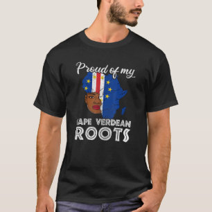 Stolz auf meine kap-verdische Roots Girl Bekleidun T-Shirt