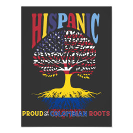 Stolz auf meine kolumbianischen Wurzeln Hispanic H Fotodruck