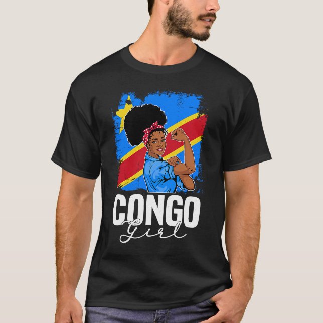 Stolz auf meine kongolesischen Wurzeln Kongo BHM B T-Shirt (Vorderseite)