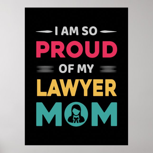 Stolz auf meine Mama Poster (Vorne)