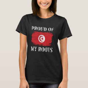 Stolz auf meine tunesische Roots-tunesische Flagge T-Shirt