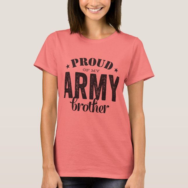 Stolz auf meinen Bruder ARMY T-Shirt (Vorderseite)