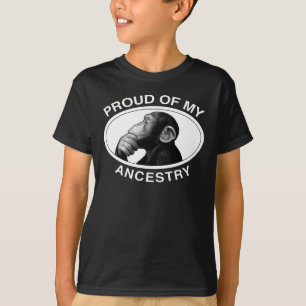 Stolz auf meinen Herkunfts-Schimpansen T-Shirt