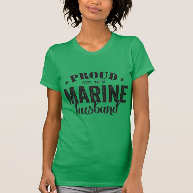 Stolz auf meinen MARINE-Mann T-Shirt (Vorderseite)