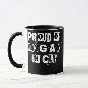Stolz auf meinen schwulen Onkel Schwules Stolz Reg Tasse
