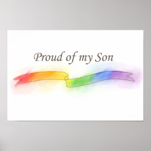 Stolz auf meinen Sohn Poster