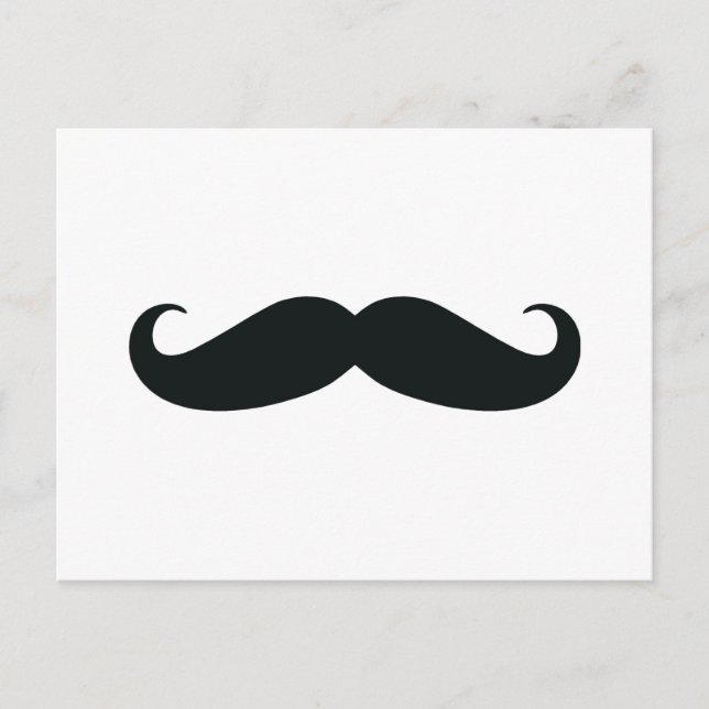 Stolz auf meinen Stache....Mustache Postkarte (Vorderseite)