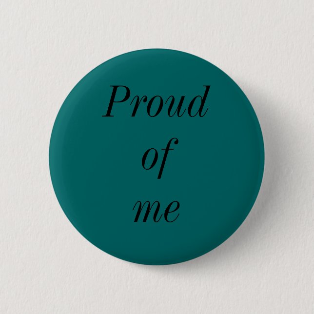 Stolz auf mich Knopf Button (Vorderseite)