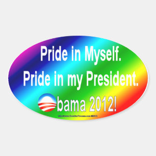 Stolz auf mich, mein Präsident Ovaler Aufkleber