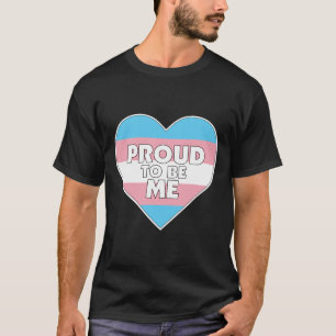 Stolz auf mich transgender Stolz Flaggenherz T-Shirt