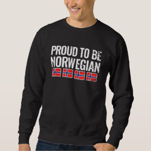 Stolz auf Norwegische Vintage Flagge Sweatshirt