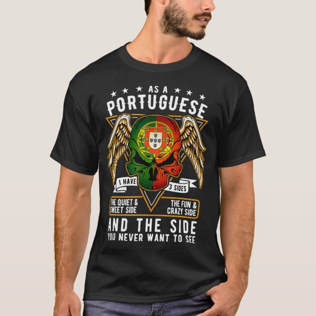 Stolz auf portugiesisches Geschenkhemd T-Shirt (Vorderseite)