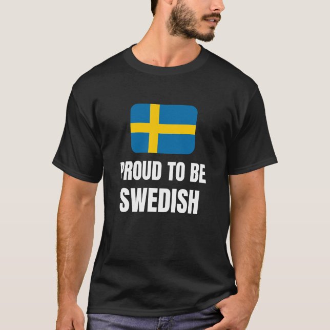 Stolz auf Schwedisch T-Shirt (Vorderseite)