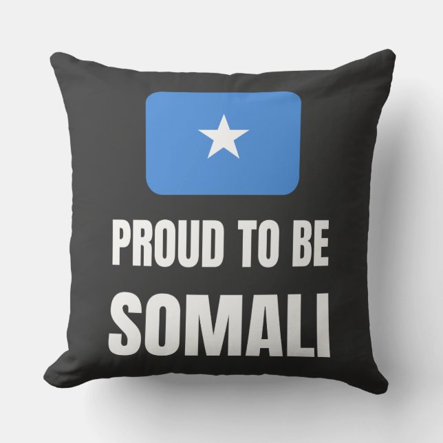 Stolz auf Somali Kissen (Vorderseite)