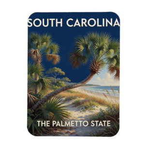 Stolz auf South Carolina 🌴 Palmetto-Bäume Magnet