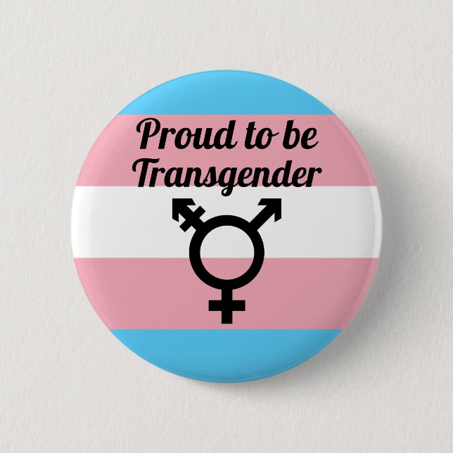 Stolz auf Transgender | Trans Pride Button (Vorderseite)