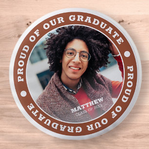 Stolz auf unseren Abschluss 20XX ABSCHLUSS FOTO Button