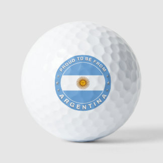 Stolz, aus Argentinien zu sein Golfball