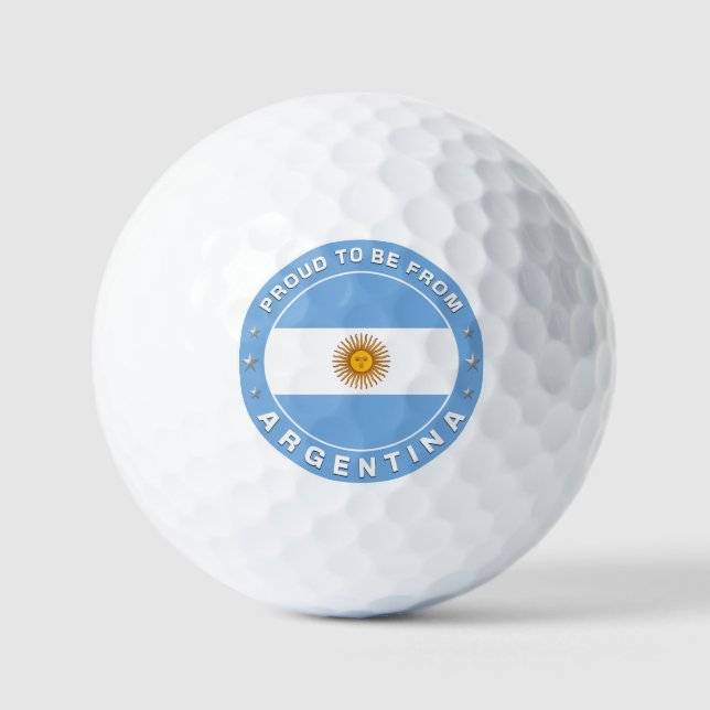 stolz aus Argentinien zu sein Golfball (Vorderseite)