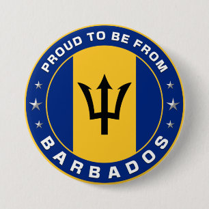 Stolz aus Barbados Button