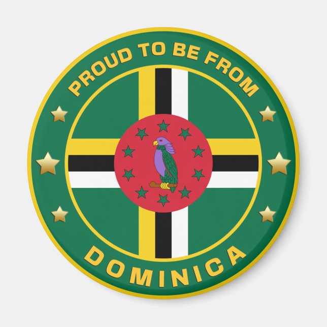 Stolz aus Dominica Magnet (Vorne)