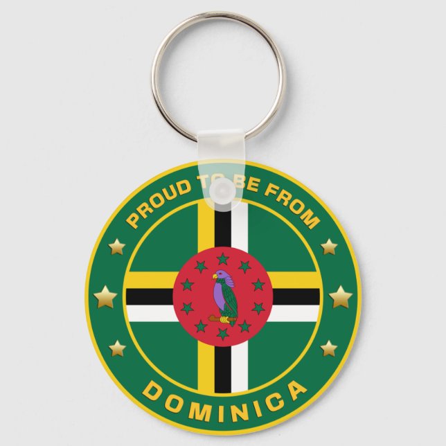 Stolz aus Dominica Schlüsselanhänger (Vorderseite)