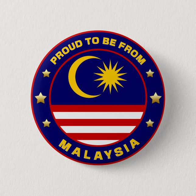Stolz aus Malaysia Button (Vorderseite)