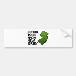 Stolz aus New Jersey Autoaufkleber