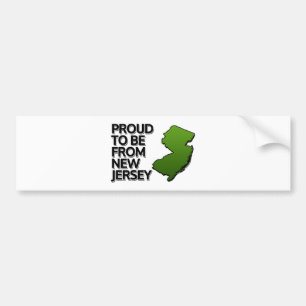 Stolz aus New Jersey Autoaufkleber