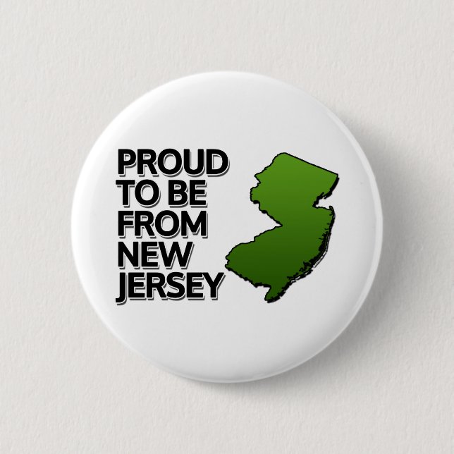 Stolz aus New Jersey Button (Vorderseite)